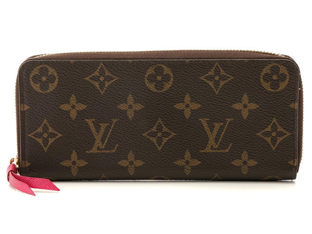 LOUIS VUITTON Portefeuille Clemence Round Zipper Long Wallet Monogram Grenade